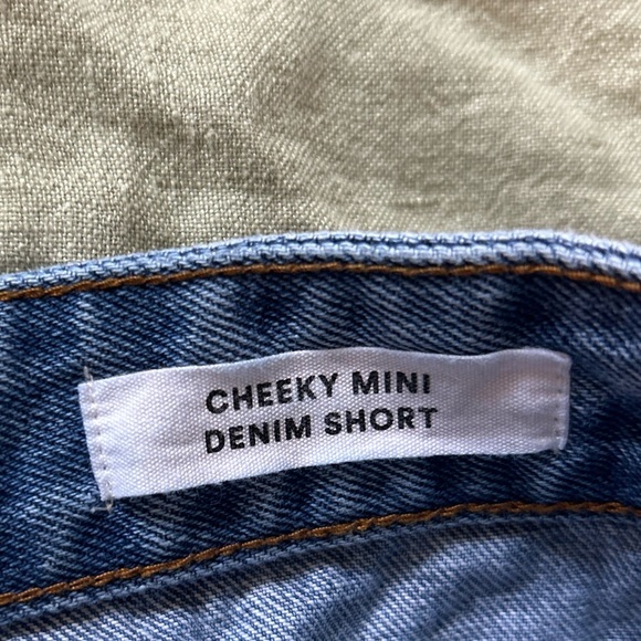 Cotton On cheeky mini denim shorts size 12 - Picture 4 of 6